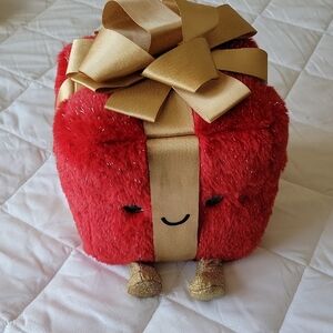 FAO Schwarz Red Plush Box with Gold Accents